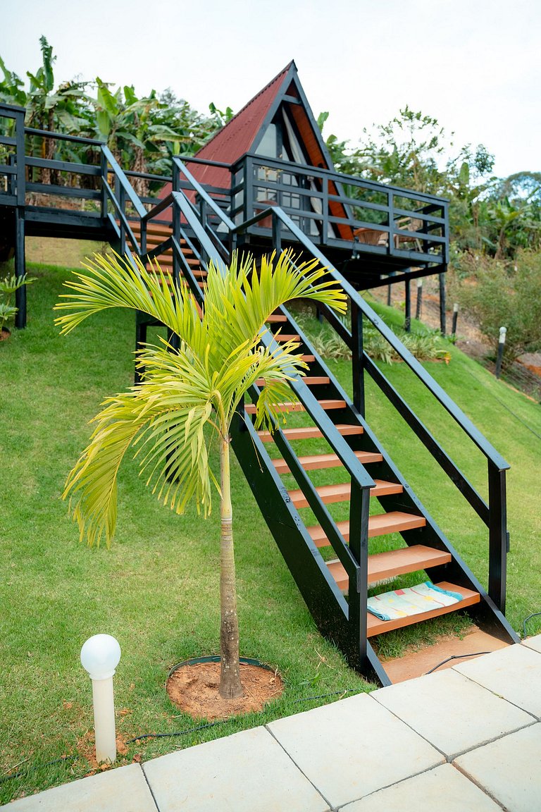 Chalé Romântico com Jacuzzi na Natureza