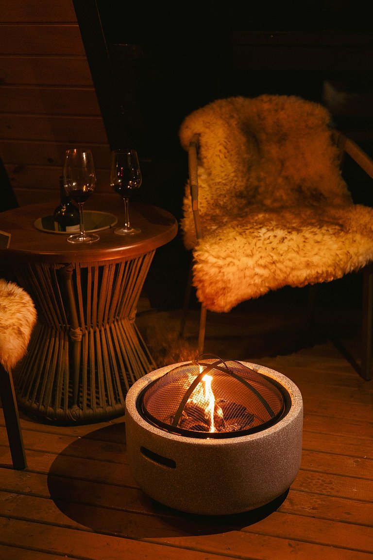 Chalé Romântico com Jacuzzi na Natureza