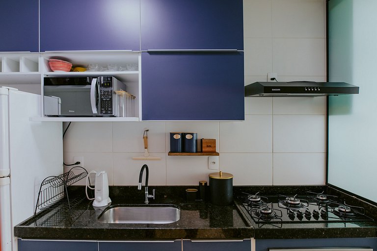 Apto 2Q decorado c/ Vista para o Mar de Itaparica