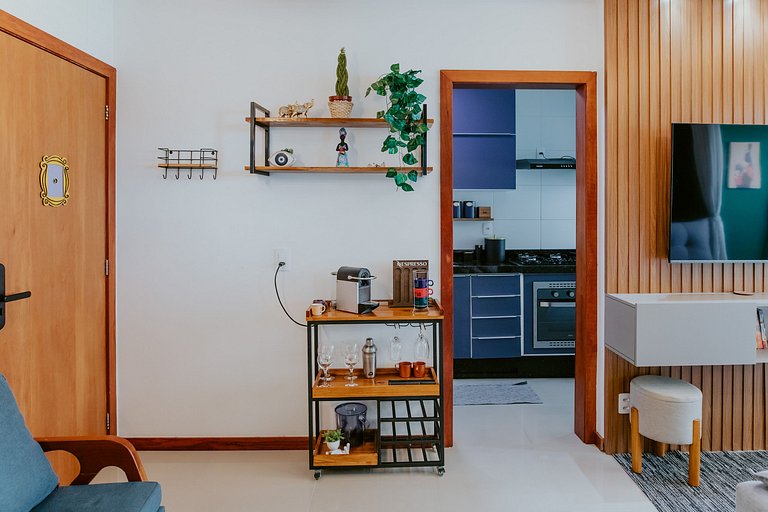 Apto 2Q decorado c/ Vista para o Mar de Itaparica