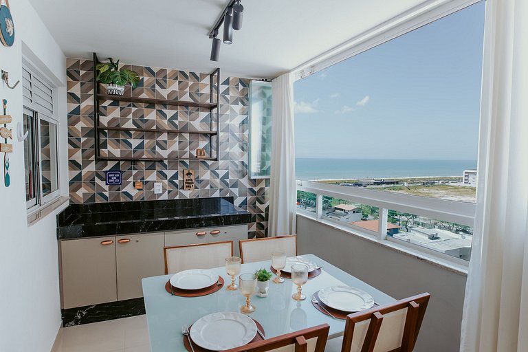 Apto 2Q decorado c/ Vista para o Mar de Itaparica