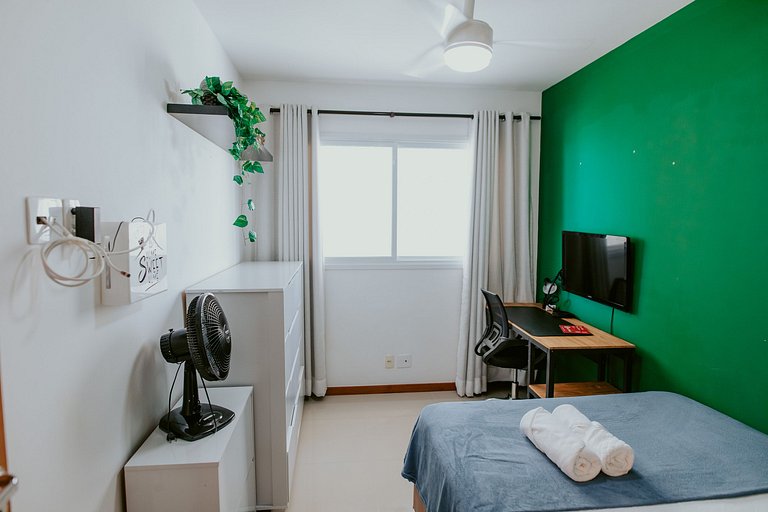 Apto 2Q decorado c/ Vista para o Mar de Itaparica