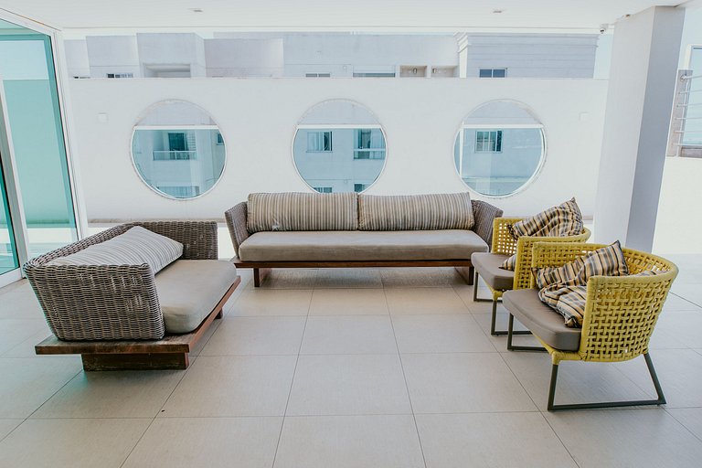 Apto 2Q decorado c/ Vista para o Mar de Itaparica