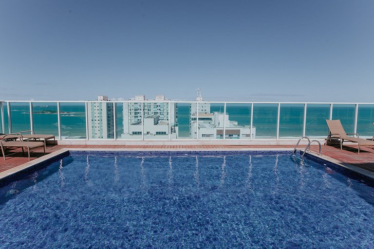 Apto 2Q decorado c/ Vista para o Mar de Itaparica