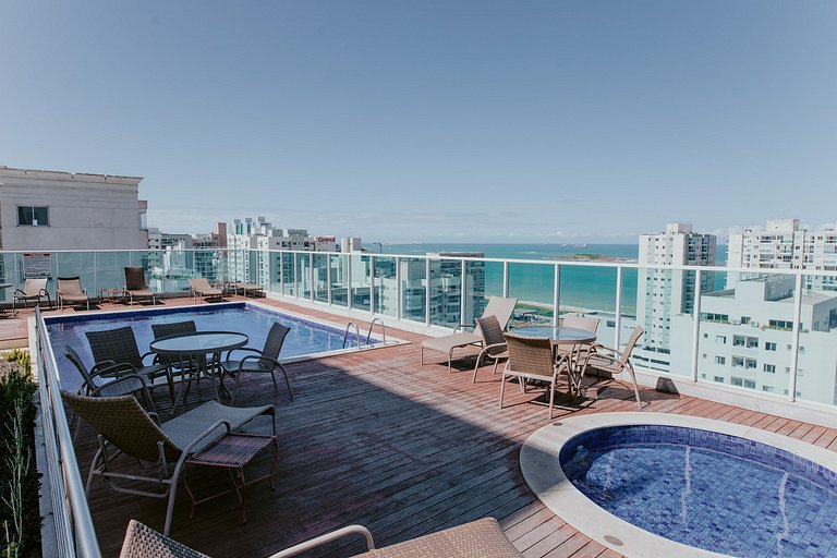 Apto 2Q decorado c/ Vista para o Mar de Itaparica