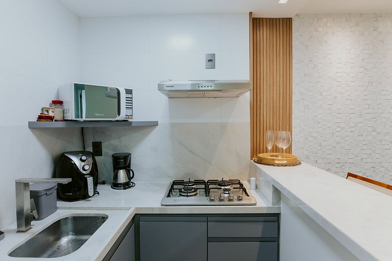 Flat com Vista para o Mar na Praia da Costa