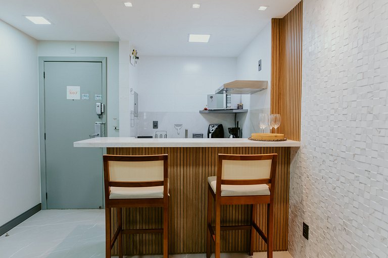 Flat com Vista para o Mar na Praia da Costa