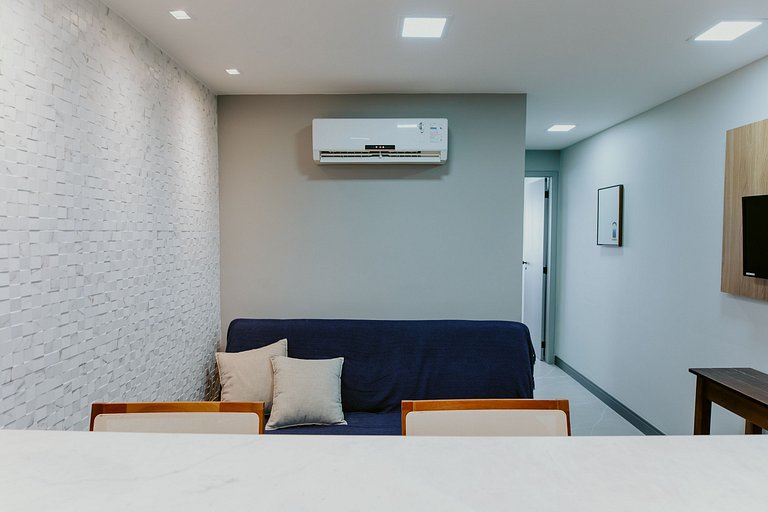 Flat com Vista para o Mar na Praia da Costa