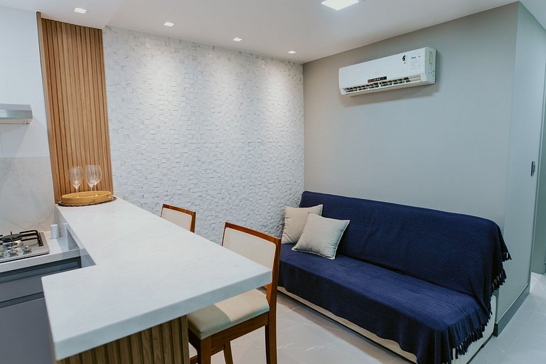 Flat com Vista para o Mar na Praia da Costa