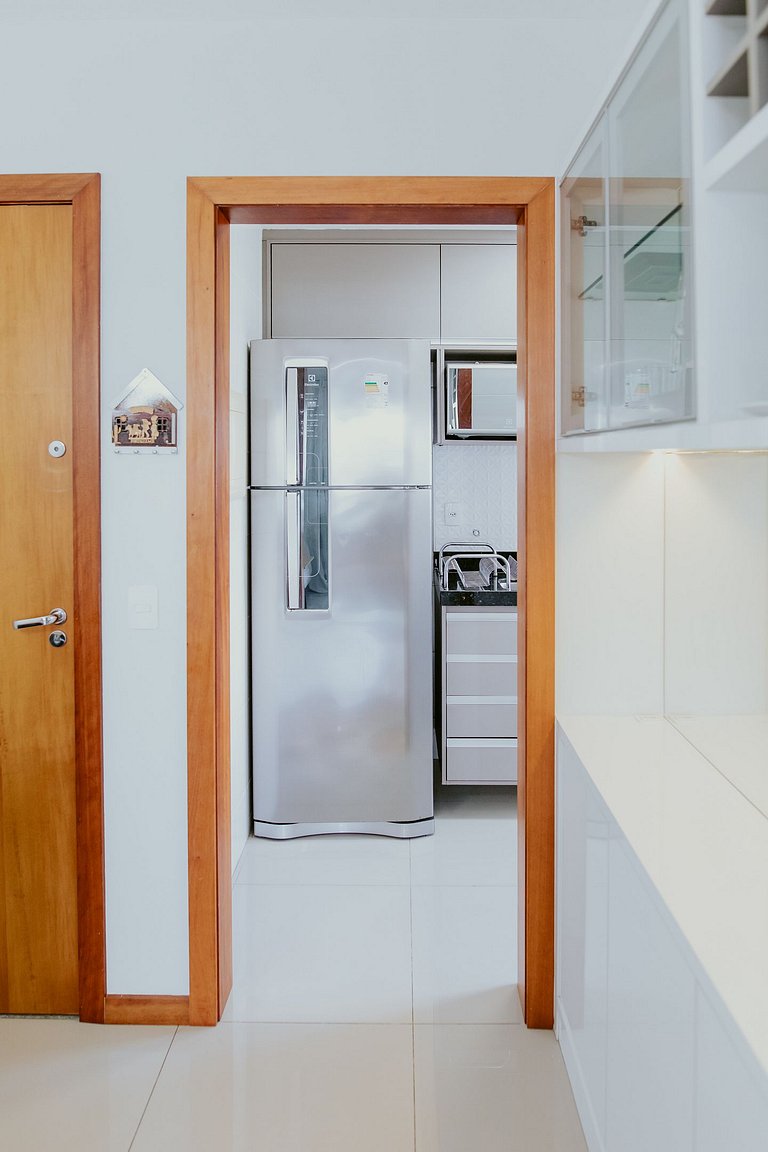 Apto 2Q decorado próximo ao Mar de Itaparica