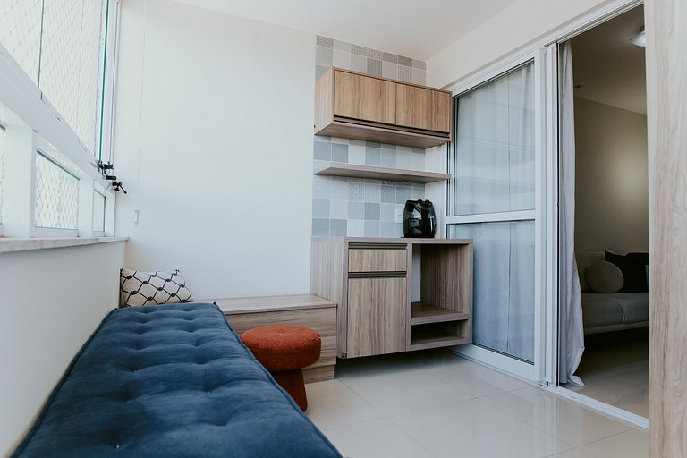 Apto 2Q decorado próximo ao Mar de Itaparica