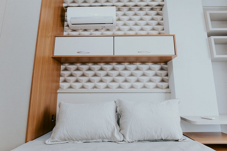 Apto 2Q decorado próximo ao Mar de Itaparica