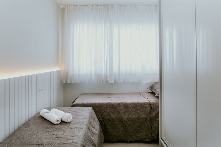 Apto 2Q decorado próximo ao Mar de Itaparica