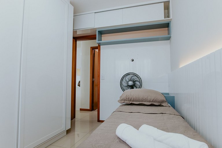 Apto 2Q decorado próximo ao Mar de Itaparica