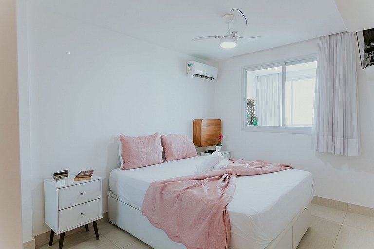 2Q Enseada Azul c/ piscina na cob. e churrasqueira