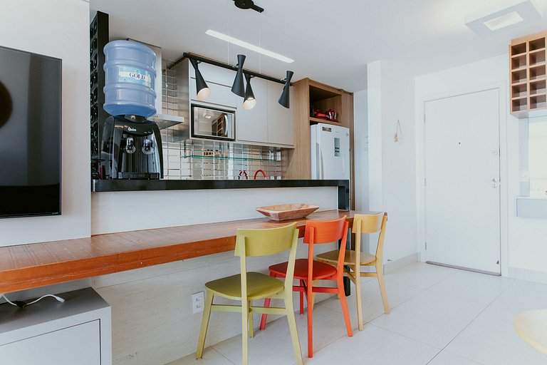 2Q Enseada Azul c/ piscina na cob. e churrasqueira