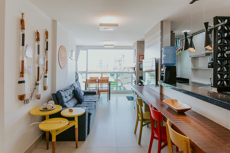 2Q Enseada Azul c/ piscina na cob. e churrasqueira