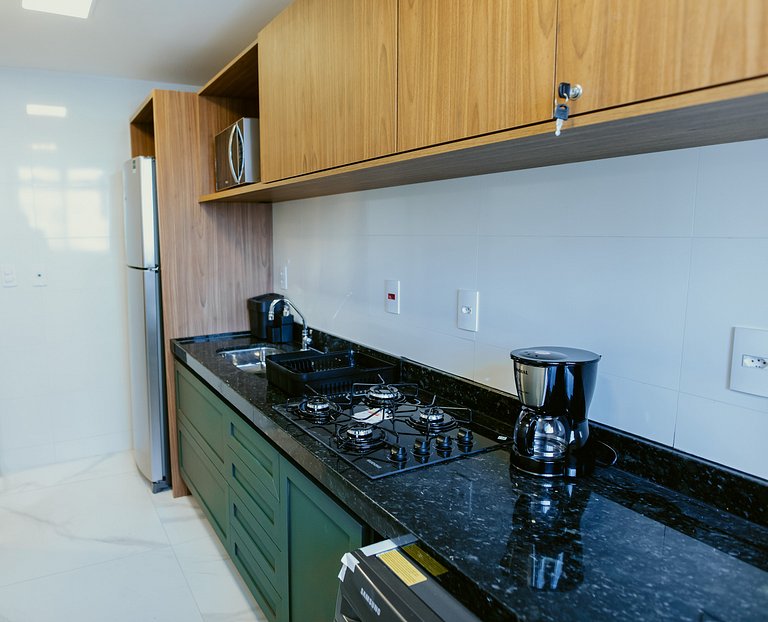 2 Quartos Alto Padrão a Poucos Passos da Praia