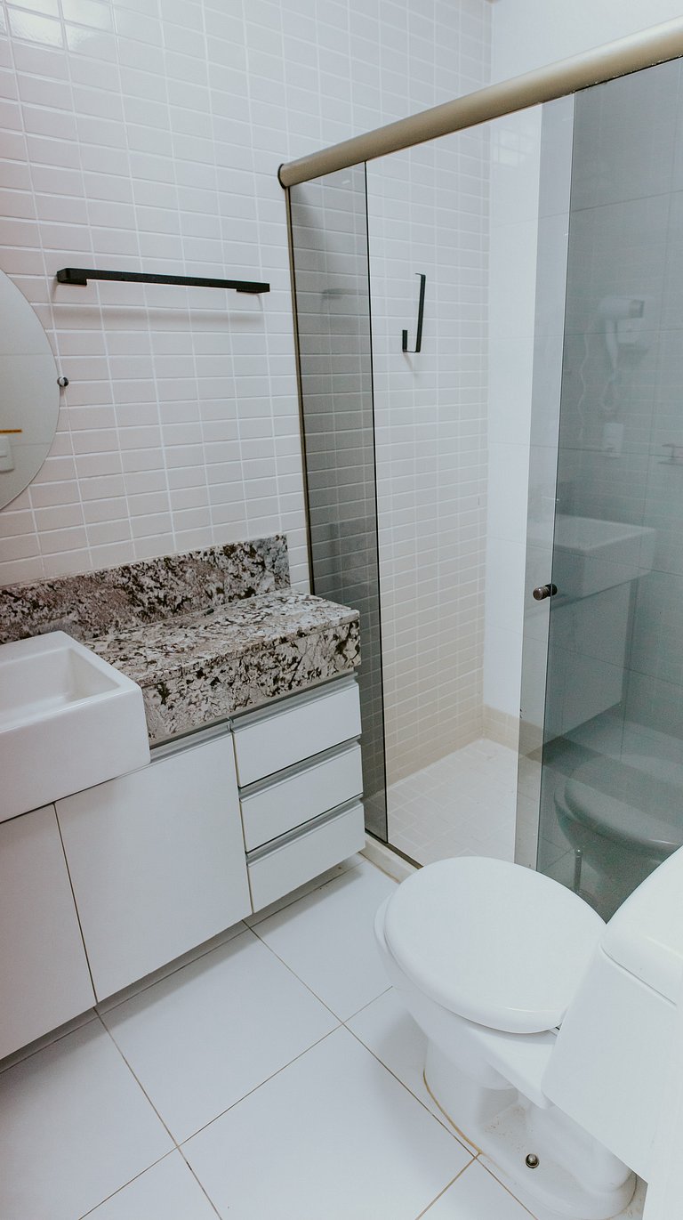 2 Quartos Climatizados a Poucos Metros da Praia