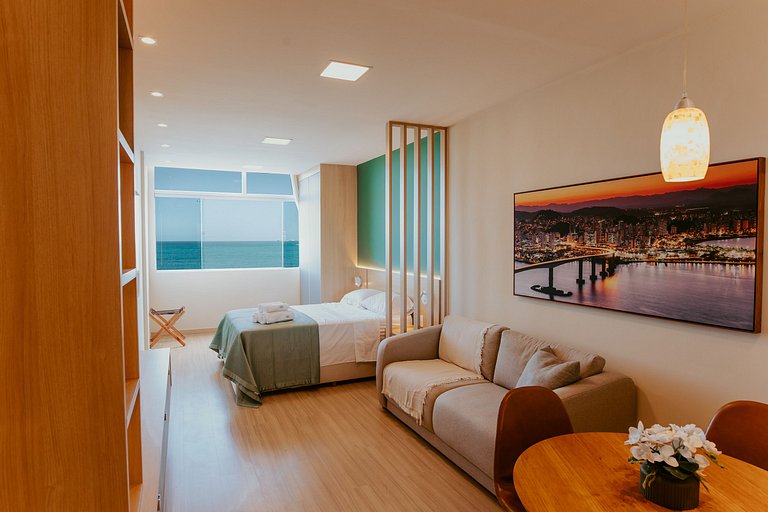 Studio de Frente para o Mar na Praia da Costa