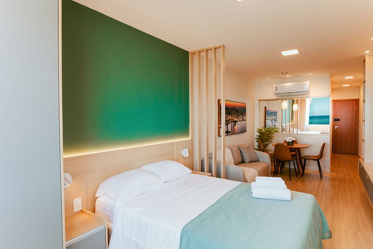 Studio de Frente para o Mar na Praia da Costa