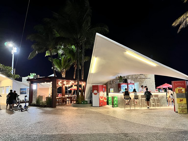 Studio de Frente para o Mar na Praia da Costa