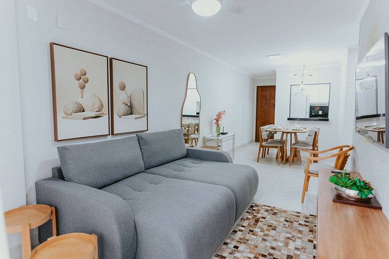 02 Quartos Moderno e Confortável na Praia da Costa