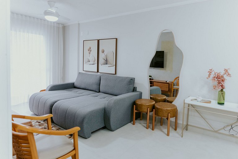 02 Quartos Moderno e Confortável na Praia da Costa