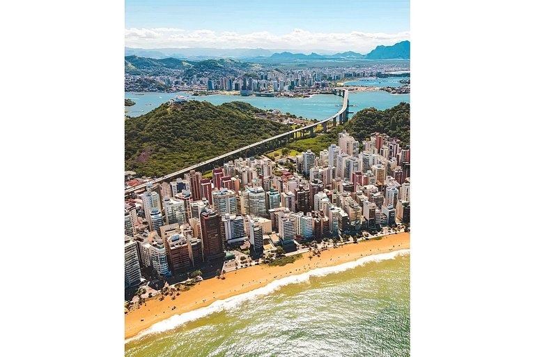 02 Quartos Moderno e Confortável na Praia da Costa