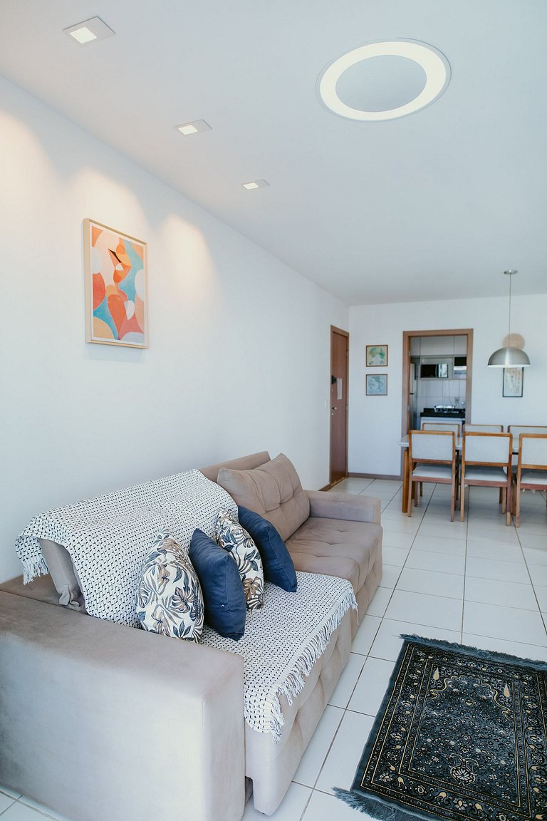 Apto 2Q Andar Alto Quadra do Mar Itaparica