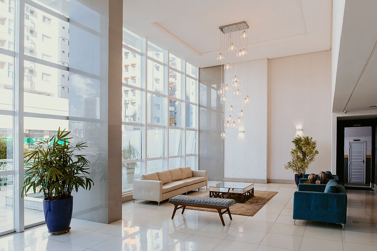 Apto 2Q Andar Alto Quadra do Mar Itaparica