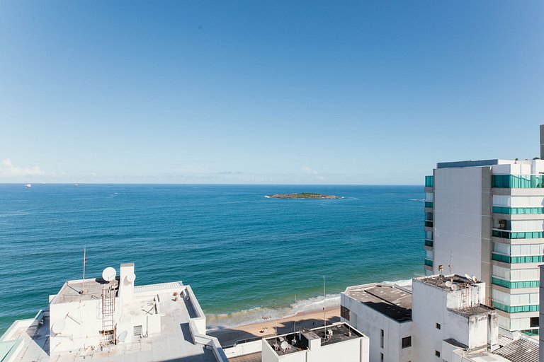 Apto 2Q Andar Alto Quadra do Mar Itaparica