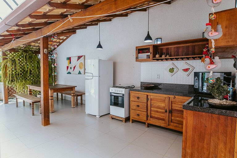 Refúgio Premium com Área Gourmet externa