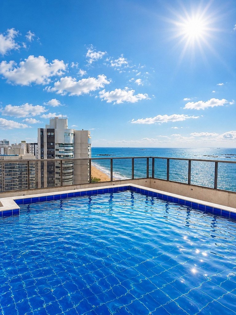 Localização, Vista Para o Mar e Piscina na Cob.