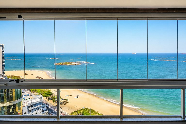 2Q Frente Mar em Itapoã | Vista Panorâmica