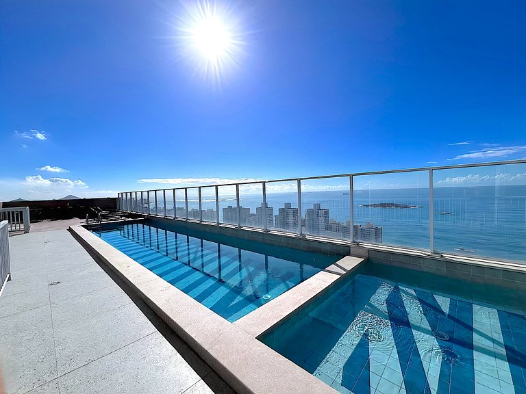 2Q luxo | Piscina Rooftop | Academia