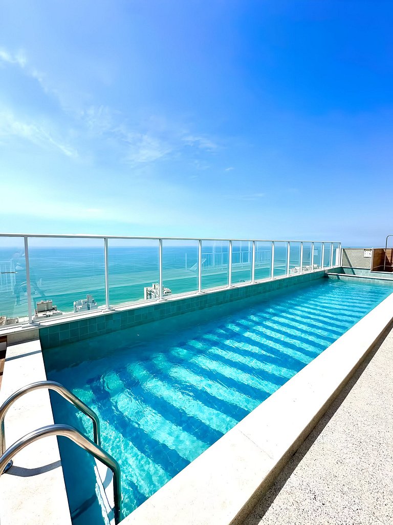 2Q luxo | Piscina Rooftop | Academia